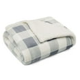 thumbnail image 1 of Eddie Bauer Plaid Plush Fleece Throw, 1 of 4