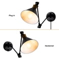 thumbnail image 4 of Lohas 2-Light Adjustable Swing Arm Wall Sconces, Brass & Black LED Wall Lights for Living Room, Kitchen, Bedroom, Dining Room, 4 of 8