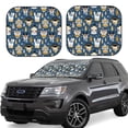 thumbnail image 1 of Fotbe Winter Animal Friends 2-Piece Car Windshield Sun Shade | Sun Blocker for Car Windshield | Foldable Automotive Interior Accessories for Sun Protection-Medium, 1 of 6