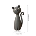 thumbnail image 3 of 3D Cat Figurine, Christmas Home Tabletop Decoration Statue, 3 of 6