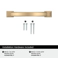 thumbnail image 4 of Amerock Sheffield 3-3/4 inch (96mm) Center-to-Center Champagne Bronze Cabinet Pull, 10 Pack, 4 of 4