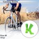 thumbnail image 2 of Calcetines de ciclismo Unique Bargains, antideslizantes, absorbentes de sudor, anti-fricción, exteriores, verdes, tamaño M, neutros, 1 par con puntos reflectantes., 2 of 6