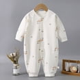 thumbnail image 2 of CAUYDY 3 6 9 12 18 24 Months Baby Girl Going Home Outfit Newborn Clothes Preemie Long Sleeved Sleepers Infant Girls Pajamas Fall Winter Romper Sizes 6-12 Months,Orange, 2 of 5