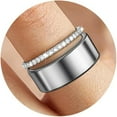 thumbnail image 1 of xianyou-14K Gold Plated Rings Comaptible for Oura Ring 4/Gen 3 Stacking Ring, Non Tarnish Cubic Zirconia Simulated Diamond Stackable Sterling Eternity Bands for Women, 1 of 4