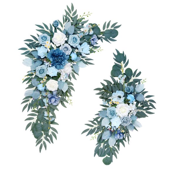 2 flores artificiales hechas a mano con , guirnalda de flores de simulación, arco de boda, flores para , decoración de pared de