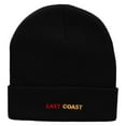 thumbnail image 5 of East Coast Embroidered 12 Inch Long Knitted Beanie - Black OSFM, 5 of 5