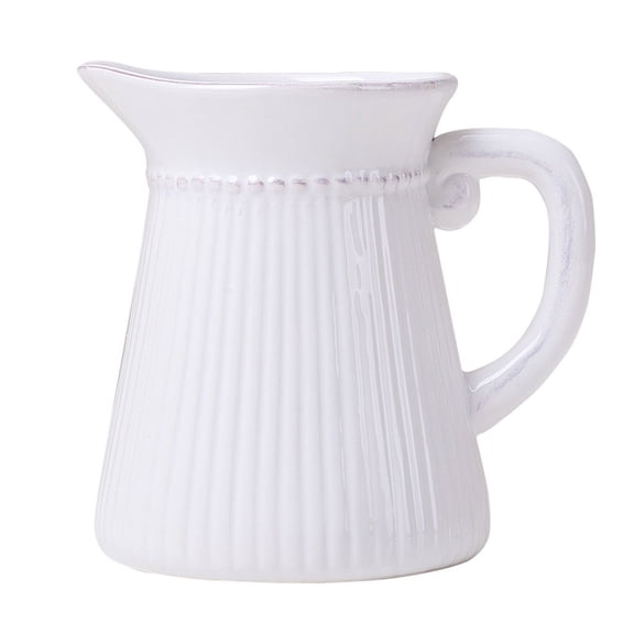 Modern Minimalist Ceramic Vase White Kettle Decor for Living Room Table Flower Arrangement