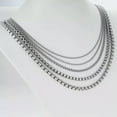 thumbnail image 6 of 2/3/4/5/6/8MM Men's Chain Stainless Steel Round Box Link Necklace 18-36inch hot, 6 of 9