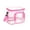 Hot Pink, variant on Plastic Storage Box Foldable Transparent Organzer Bin with Handle Portable Clothes Container for Travel Camping Dormitory Lightweight Multipurpose Packing Cubes 10.2 X 9.1 X 7.3 Inch
