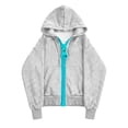 thumbnail image 5 of Women's 2026 Spring Zip Up Hoodies Casual Hooded Sweatshirt with Front Pockets Basic Pullover, 5 of 7