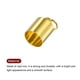 thumbnail image 4 of 10uds Cordón Extremo Unique Bargains Tapa 7.5mm ID Langosta Garra Cierre Extremo Dorado Tono, 4 of 5
