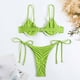 thumbnail image 5 of Traje de baño para mujer, traje de baño de dos piezas con tirantes de cuello y abertura en tres puntos, trajes de baño para mujer, conjuntos de bikini para mujer, trajes de baño de bikini para mujer, 5 of 6