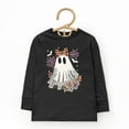 thumbnail image 2 of Coquette Ghost Roses - Toddler Long Sleeve Graphic Tee and Youth Long Sleeve Graphic T-Shirt, 2 of 8