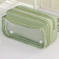 thumbnail image 3 of Large Capacity Pencil Pouch for School College Detachable Zipper Organizer Portable Stationery Supply, 3 of 5