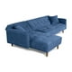 thumbnail image 4 of Sala Modular Sofá Cama Reversible De Velvet Azul Modelo Baily Makora Reversible, 4 of 8