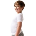 thumbnail image 5 of Fun and Function's Crisp White Tagless Short Sleeves Hug Tee Shirt for Deep Pressure for Kids with Sensory Issues White Ages 8-9, 5 of 5