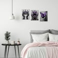 thumbnail image 4 of Hieng African American Wall Art Black Woman Canvas Butterfly Queen Crown Pictures Elegant Woman Painting for Girl Decor Unframed, 4 of 6