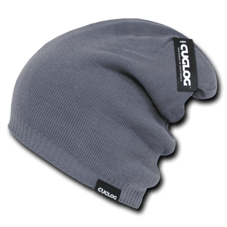 Rush Reversible Beanie - CUGLOG Acrylic Knit Reversible Slouch Beanie, Style K018