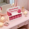 thumbnail image 3 of Luoshdecor Books Read New Year Tracker,Book Reding Recording Number Counter Decor,Table Counter Sign Up to 999 Books Gift for Book Lover, 3 of 3
