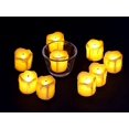 LED Flameless Votive Candles, Realistic Look of Melted Wax, Warm Amber