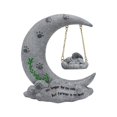 thumbnail image 4 of Estatuilla de animal Ángel Moon Soledad decoración de resina para exteriores Color gris 4,9x2,5x5,3 pulgadas, 4 of 10