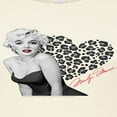 thumbnail image 3 of Marilyn Monroe - Pop Culture Icon - Early Years - Leopard Heart - Juniors Fitted Graphic T-Shirt, 3 of 5