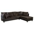thumbnail image 1 of Star Home Living Corp Chris Fabric Right Facing Sectional in Chocolate, 1 of 2