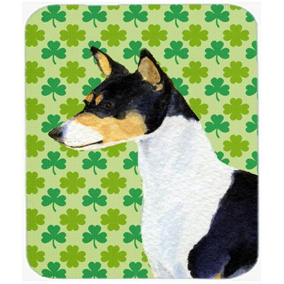 Carolines Treasures  Basenji St. Patricks Day Shamrock Portrait Mouse Pad