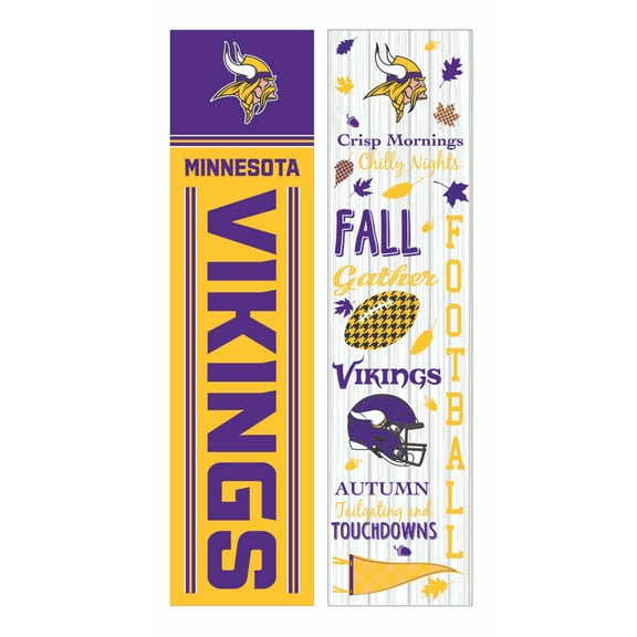 Minnesota Vikings 47" Double Sided Fall Leaner Fan Sign