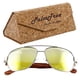 thumbnail image 1 of Gafas con Armazón de Metal Fierce Polarized Gold Polarizado+UV400 Metal Polipropileno Madera de Cebra, 1 of 1