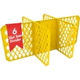 thumbnail image 6 of ORGANIZE-IT! 6 Slot Tote Dividers for 27 Gallon Storage Containers, Yellow, 4 Pack, 6 of 11