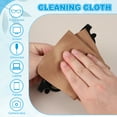 thumbnail image 4 of Glasses Cleaning Cloth 7.9" x 7.9" , Microfiber Eyeglasses Cleaner Cloths Soft Suede Wipe Screen, Brown 6 Pcs, 4 of 7