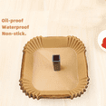 thumbnail image 6 of 200PCS Air Fryer Liners Disposable,9Inch Square Air Fryer Parchment Paper Liners for 5-8QTAir Fryer,Non-Stick Waterproof, 6 of 8