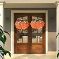 thumbnail image 5 of MYFLOCY Halloween Front Door Pumpkin Wreaths Fall Bow Berries Garland Wall Orange Decor, 5 of 5