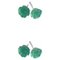 thumbnail image 3 of Jumpingount 2 piezas pendientes de flores pendientes de rosas joyería accesorio de moda niñas mujeres dulce declaración pendientes para boda Type1 NO1, 3 of 6