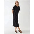 thumbnail image 4 of Relaxed Fit Midi Dress with Crew Neck, 4 of 5