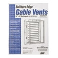 thumbnail image 4 of Builders Edge 18 in. W X 24 in. L White Plastic Gable Vent, 4 of 4