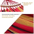 thumbnail image 7 of Double Camping Hammock - Outdoor Portable Cotton Hammock with Two Anti Roll Balance Beam, Max 500 lbs Weight Capacity,Perfect for Camping, Hiking, and Travel - Red, 7 of 7