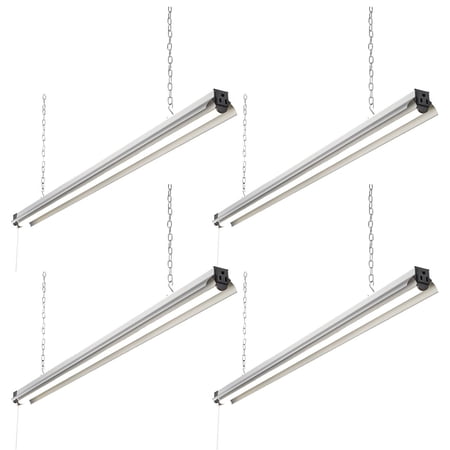 Newhouse Lighting LED Shop Light Garage Utility Ceiling Fixture, 4FT, Metal/Plastic, 55W (225W Equivalent), 5000 Lumens, 4000K