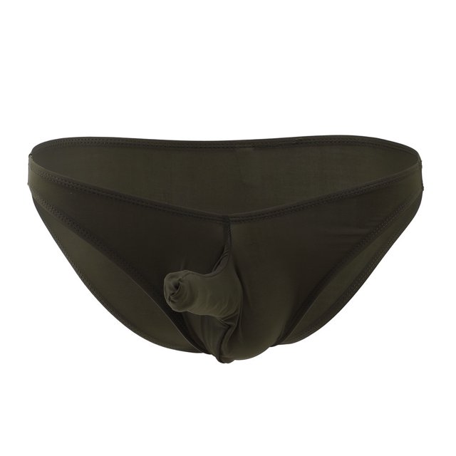 Conjunto de ropa interior sexy transparente de seda helada para hombre, calzoncillos de cintura baja con nariz de elefante, ropa interior para hombre