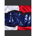 thumbnail image 4 of Nyeemya Kids Boys Boxing Shorts Youth Boxing Trunk Muay Thai Shorts Martial Arts Kickboxing Shorts Blue&White&Red XS/130, 4 of 6