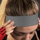 thumbnail image 5 of Banda para el cabello deportiva de nailon, banda para el sudor, accesorio para Yoga, juego, baloncesto, tenis, bádminton, correr, gris oscuro, 5 of 5