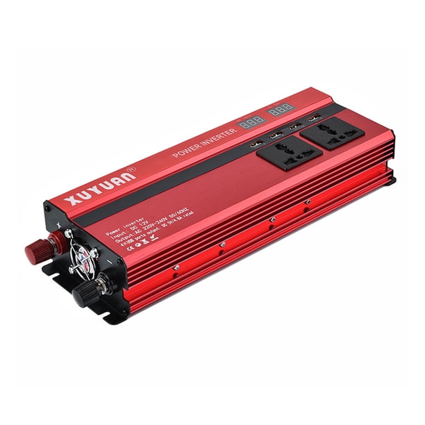 Convertidor De Caravana Inversor De Corriente 220V4000W Inversor De Vehículo De Coche Convertidor De Pantalla Led Moyic VI008781-03