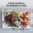 thumbnail image 3 of Panini Press Nonstick Indoor Grill: 1500W Metal Kitchen Grill & Toaster, Hand Wash, 3 of 7