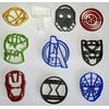 AVENGERS INFINITY WAR MARVEL CHARACTERS LOGOS SET OF 10 SPECIAL OCCASION COOKIE CUTTERS BAKING TOOL MADE IN USA PR1089