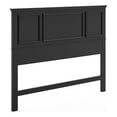 thumbnail image 1 of Hawthorne Collections Traditional Wood Full Queen Panel Headboard in Black, 1 of 6