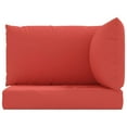 thumbnail image 2 of vidaXL Coussins de Palette 3 Pcs Tissu Oxford Rouge, 2 of 5