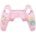 thumbnail image 2 of PlayVital Cute Bear Controller Silicone Case for ps5, Kawaii Controller Cover Compatible with Charging Station, Gamepad Skin Protector for ps5 with Touch Pad Sticker & Thumb Grips - Pink & Yellow, 2 of 8