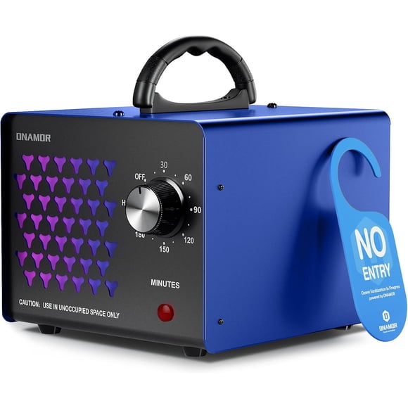 Generador de ozono ONAMOR 70000 mg Máquina de ozono 600 m² azul