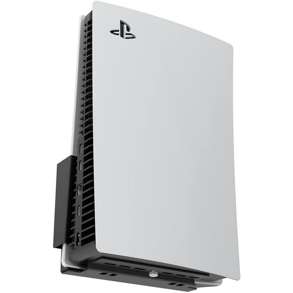 Monzlteck Wall Mount para PS5 Playstation 5 disco y digital Metal Vertical Colgado en la Pared Negro